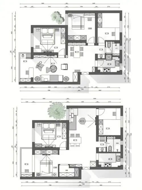 90平方三房改造该怎么选好看还是实用