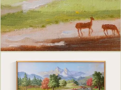 艺术田园纯手绘装饰油画(横幅)