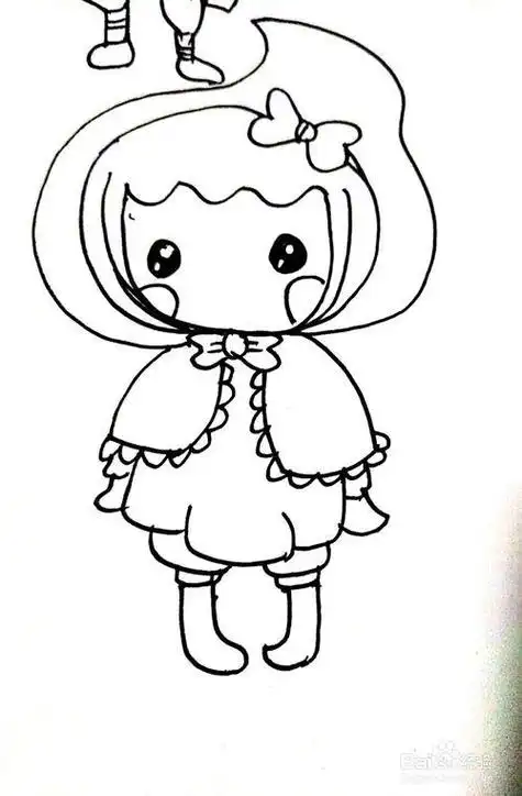 适合3-6岁的小女孩幼儿简笔画美少女简笔画图片大全幼儿简笔画大肚子