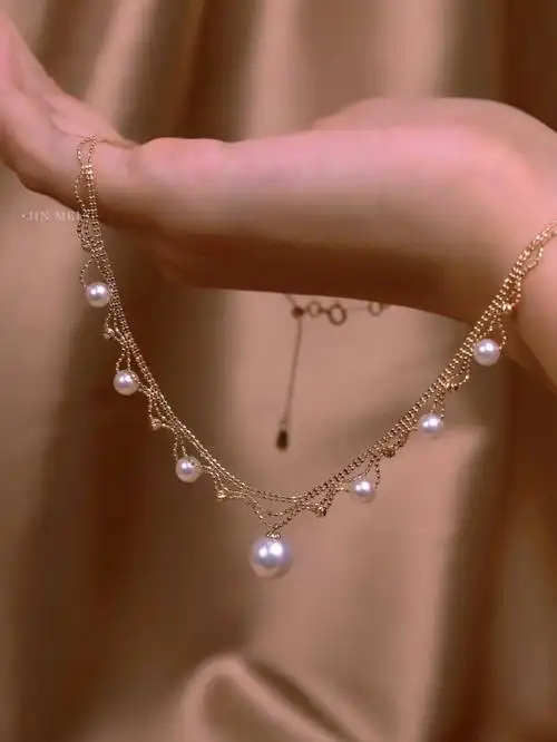 艳压名媛圈的蕾丝珍珠项链是宫廷奢华味道