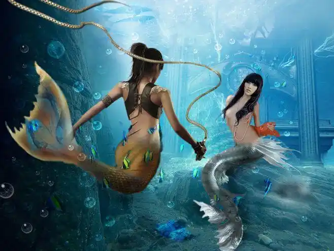 插画/漫画 美女蛇妖精 美人鱼女神 游戏女神传说