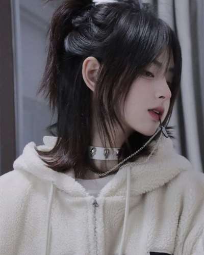 日系自然头套发型可扎鱼头帅气少年酷帅女生日常整顶假发