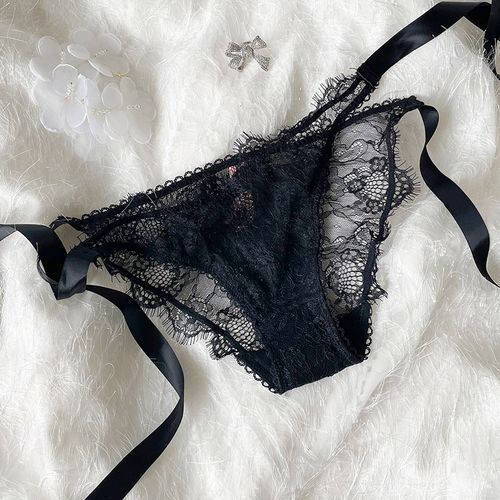 蕾丝内裤女夏薄款纯棉抗菌低腰性感底裤女士女三角裤