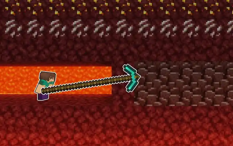 当你拥有了这把超长钻石镐只需要一分钟就能挖到远古残骸