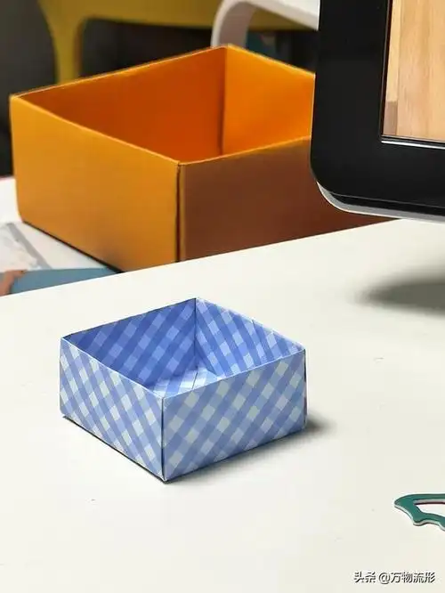 折纸手工简单收纳筐(折叠收纳系列10款)(13)