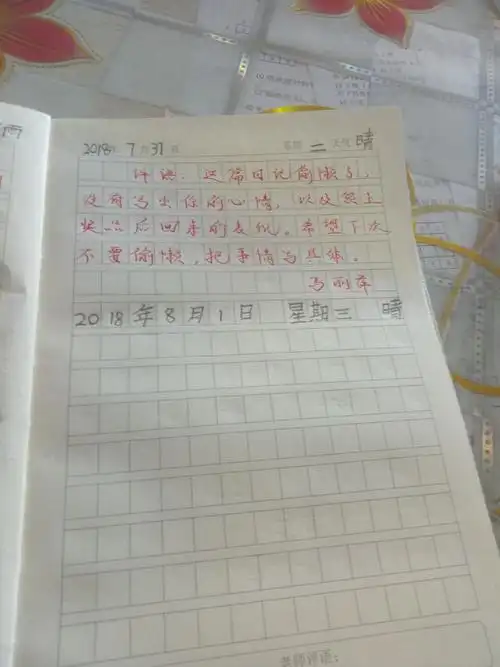 8月1日的日记,新瑶同学晚上回来再写!