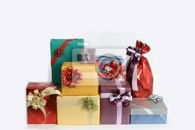 摆拍圣诞礼物图片