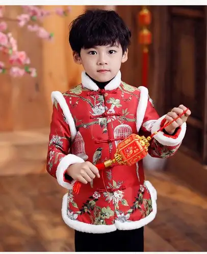 【新年新品】过年小男女孩穿的儿童唐装元旦演出服男童女童新年装宝宝