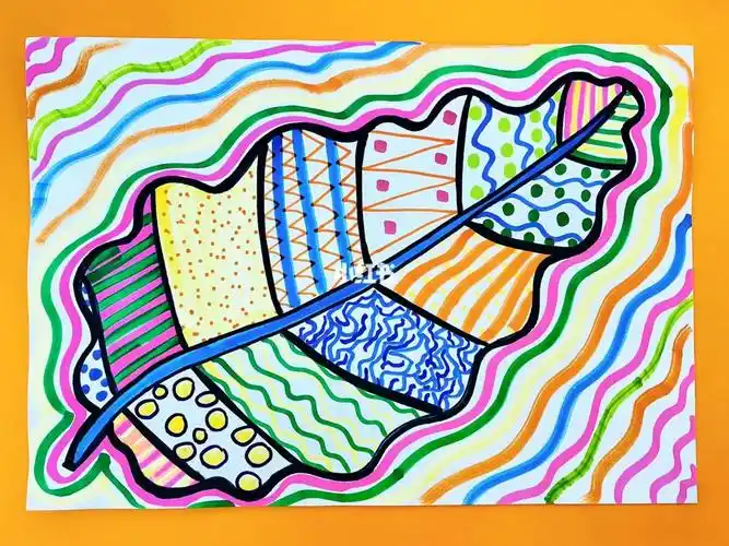 线条画#儿童画  #创意儿童画  #创意美术