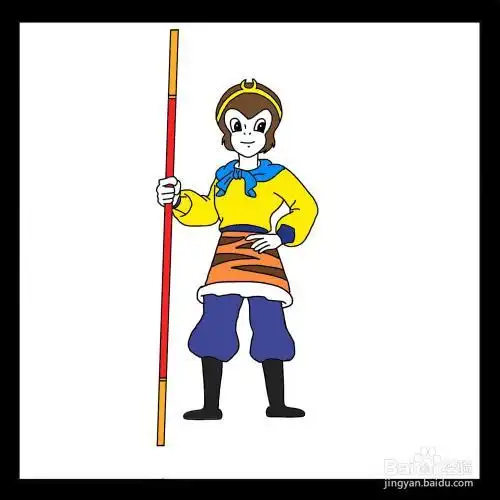 孙悟空大战冠状病毒简笔画