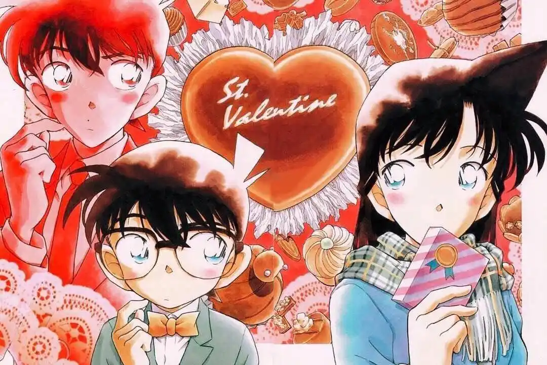 名侦探柯南青山原画合集,新一小兰互动高甜,糖分超浓