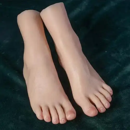 脚模恋足仿真静脉足模铂金硅胶假脚tg3605成人模特女鞋袜拍摄道具