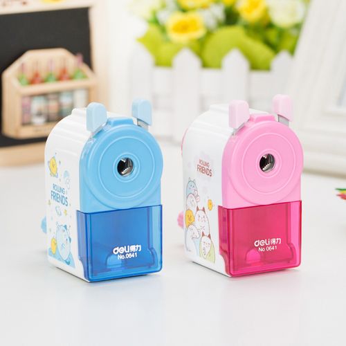 得力文具0641削笔机手摇卷笔刀卷笔器削笔器铅笔刀手动转笔刀儿童学生