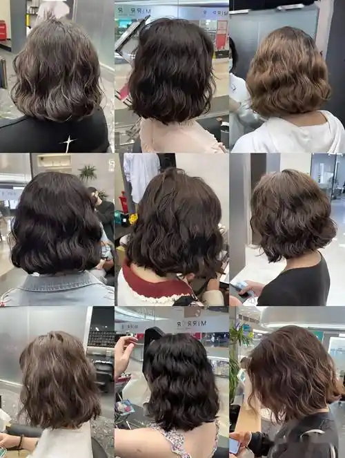 入春" 短烫发超减龄"_短发_发型_女生