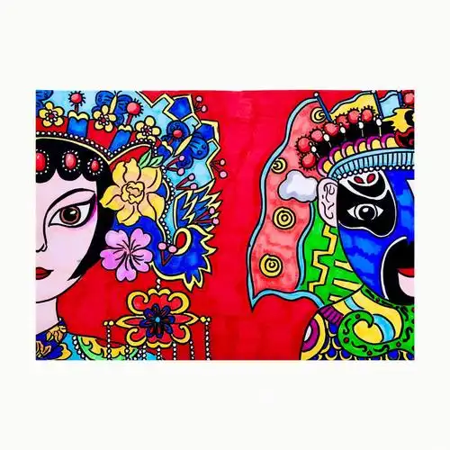 戏曲人物儿童画