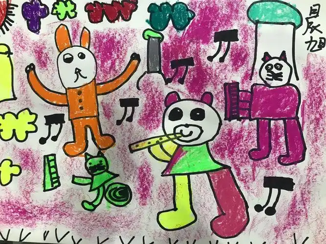 6.1号跟我学美术总校奇思妙想班周六上午8:00-10:00《森林音乐会》