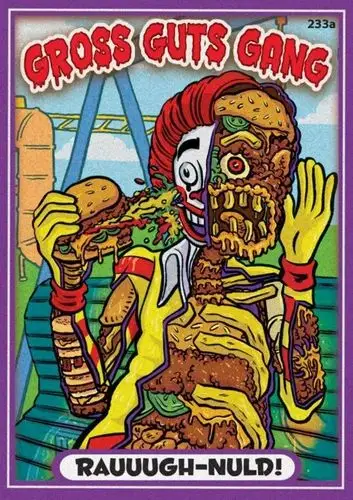 gross guts gang cardglorpoid trading card 1glorpoid trading card