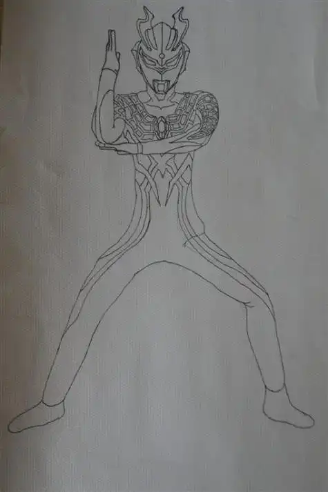 赛罗 一步一步画赛罗奥特曼的简笔画可爱的q版帅气的赛罗奥特曼儿童