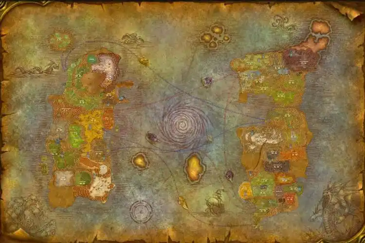 8k英文版魔兽世界怀旧服60级地图下载超高清壁纸