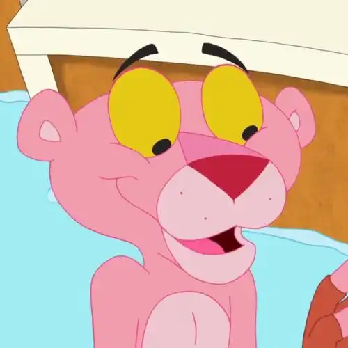 粉红顽皮豹 卡通头像.