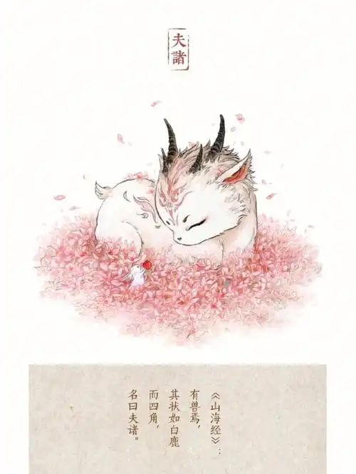 古风素材分享q版山海经上古神兽form杉泽