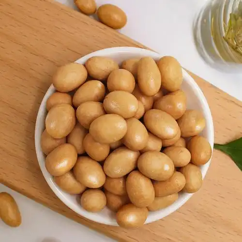 鱼皮花生鲜记原味海苔味580g罐装皮豆桶装脆皮杏仁