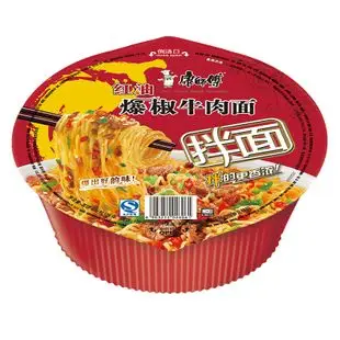 康师傅 干拌碗爆椒牛肉面 127g/碗 方便面泡面