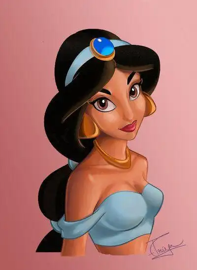 princess jasmine coloring test by pri