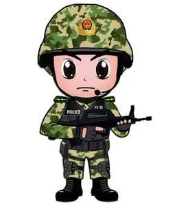 女兵卡通头像