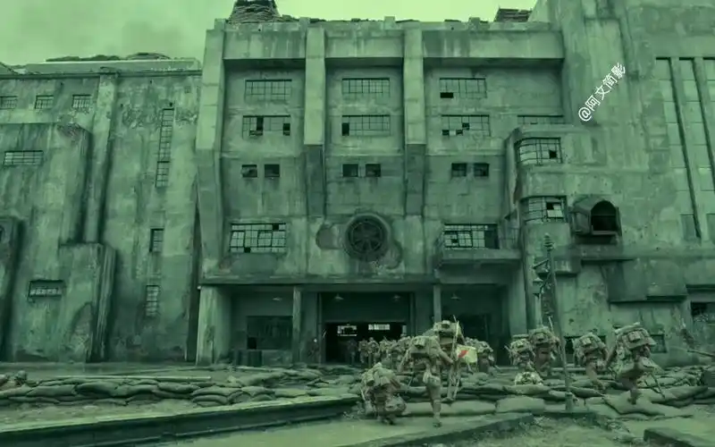 八百壮士守四行仓库上