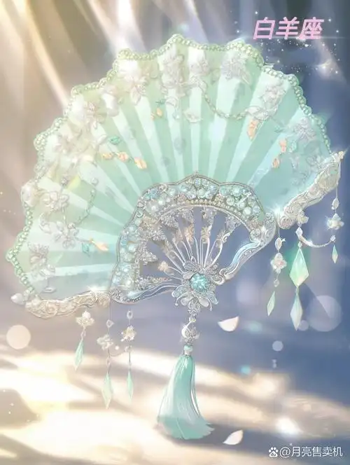 十二星座专属彩色公主扇子,公主请对号入座