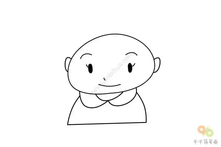 简笔画光头男孩头像简笔画光头小男孩头像简笔画图片光头人物头像简笔