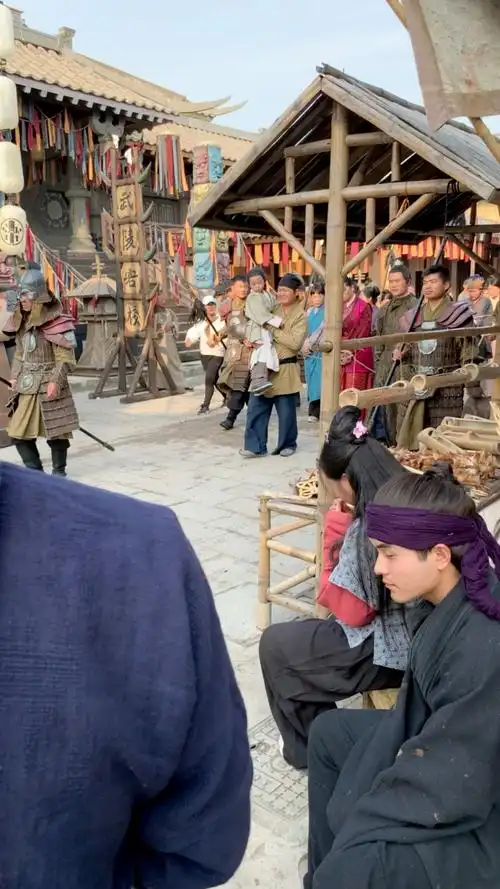 拍戏现场#古装电视剧拍摄现场花絮抄家游行
