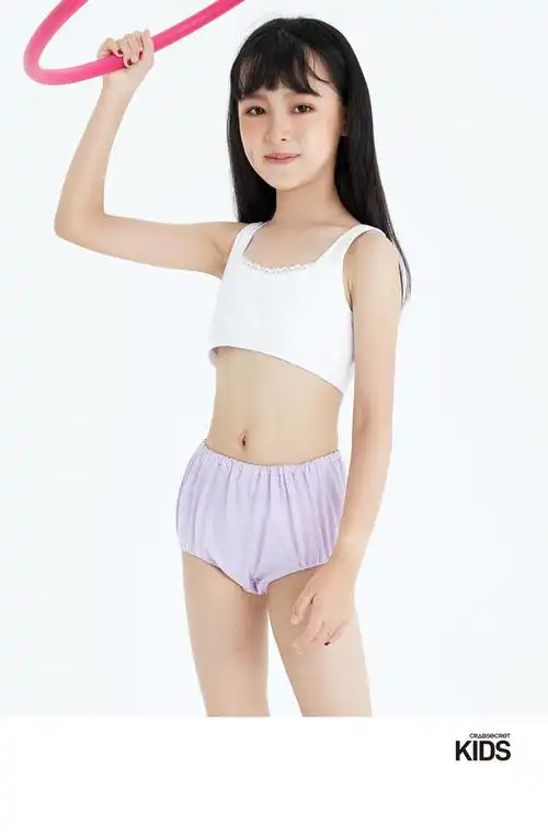 螃蟹秘密儿童内裤女童三角裤包臀不勒腰女孩三角裤3条装g511design-p