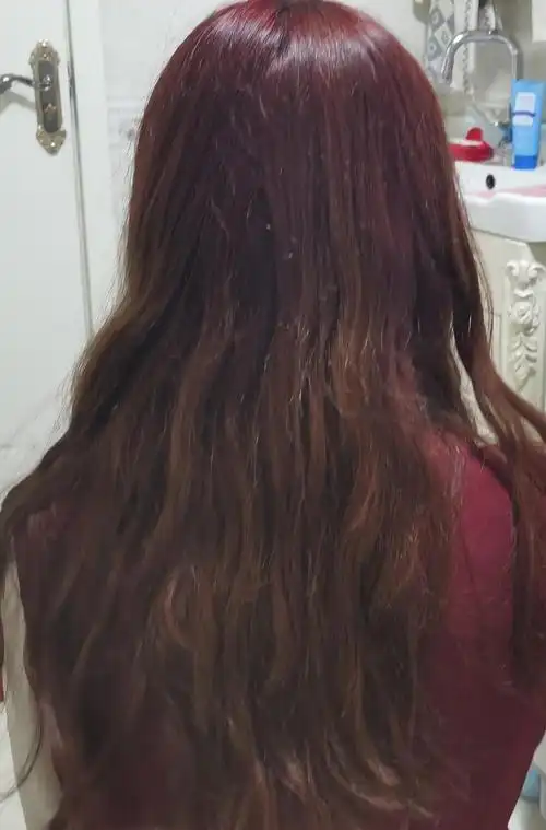 就是说我在短短几小时内,染了两次头发……导致我现在的发质差的要命