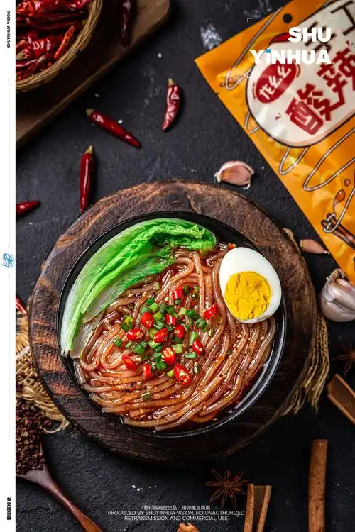 美食摄影|电商摄影|酸辣粉产品拍摄x蜀印画视觉