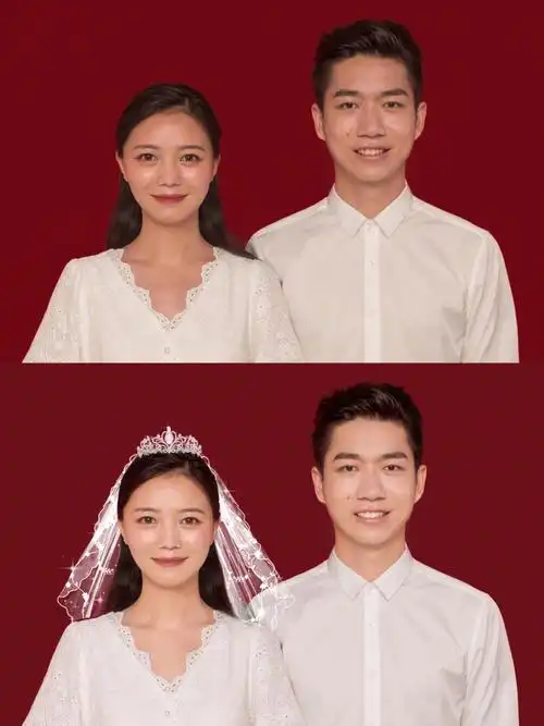 不要失真,重点注意肤色,牙齿,衣服,背景暗红好看一点,用于打印出来去