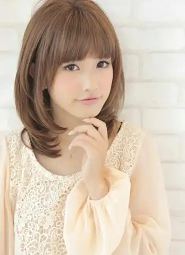 齐肩梨花头尽显甜美女人味,梨花头图片,发型图片