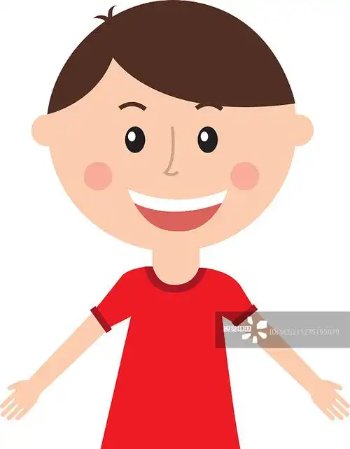 小男孩脸图标图片素材