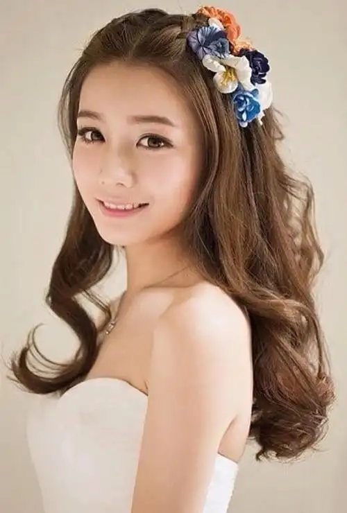 婚宴新娘齐肩发型怎么做发型穿婚纱好看效果图