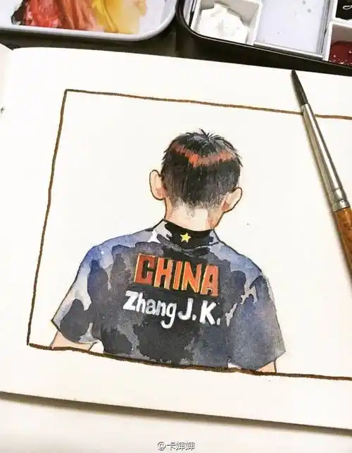 张继科手绘 cr微博壁纸背景图头像