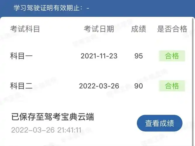 科目二完美通过