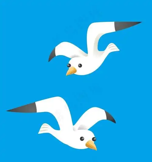 卡通海鸥矢量素材图片cdr矢量模版下载
