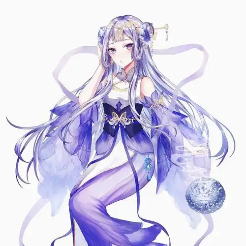 少女紫色系动漫壁纸第四期