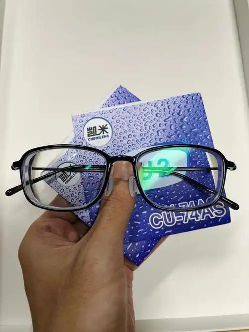 手工纯钛塑钢镜架77凯米u2174折射率镜片