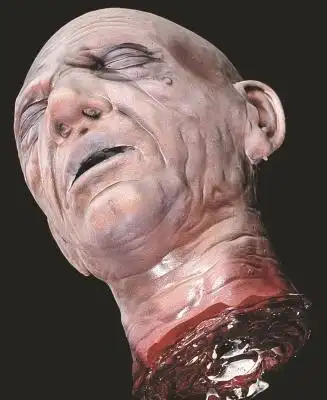 鬼屋密室逃脱机关仿真人死人断头骷髅鬼头恐怖吓人僵尸万圣节道具