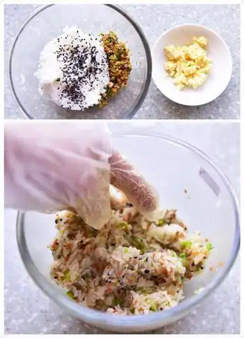 彩色芝士饭团的做法步骤3