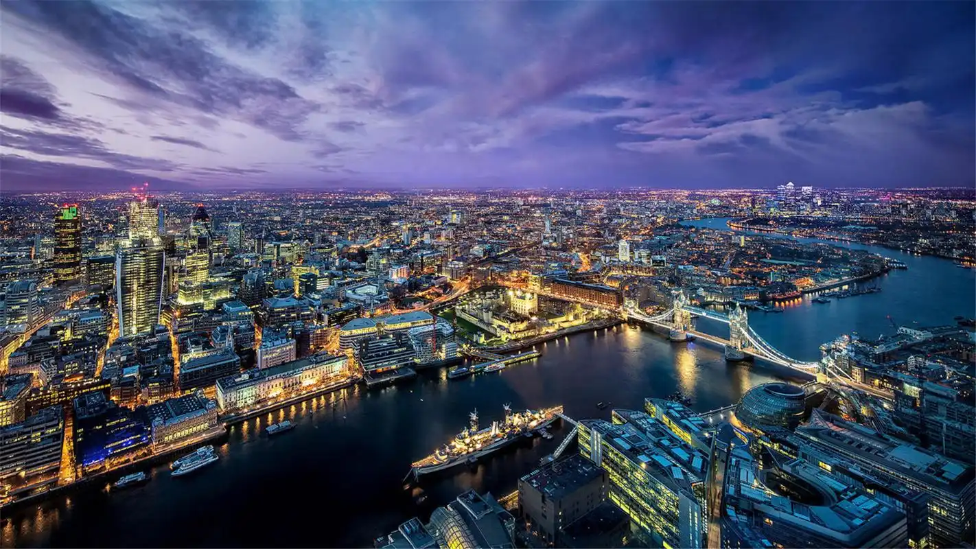 灯光下的城市夜景高清壁纸高清大图预览1920x1080_高清壁纸下载_美桌