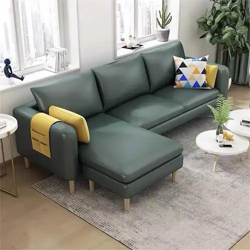 藤印象沙发小户型三人四人位客厅出租房转角拐角沙发贵妃位布艺沙发