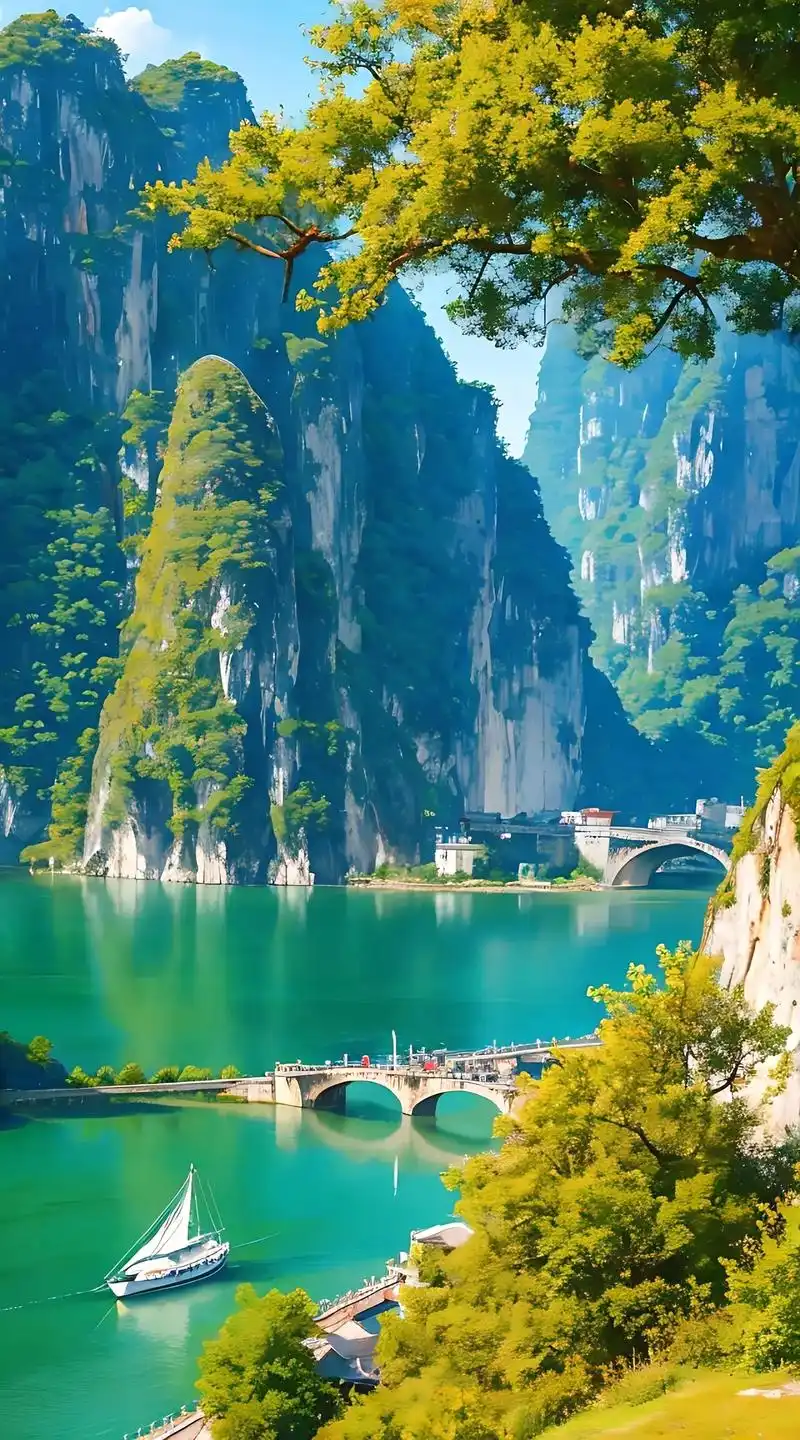 桂林山水美如画,青山绿水,笛声绕山间.#一起享受大自然的美  - 抖音